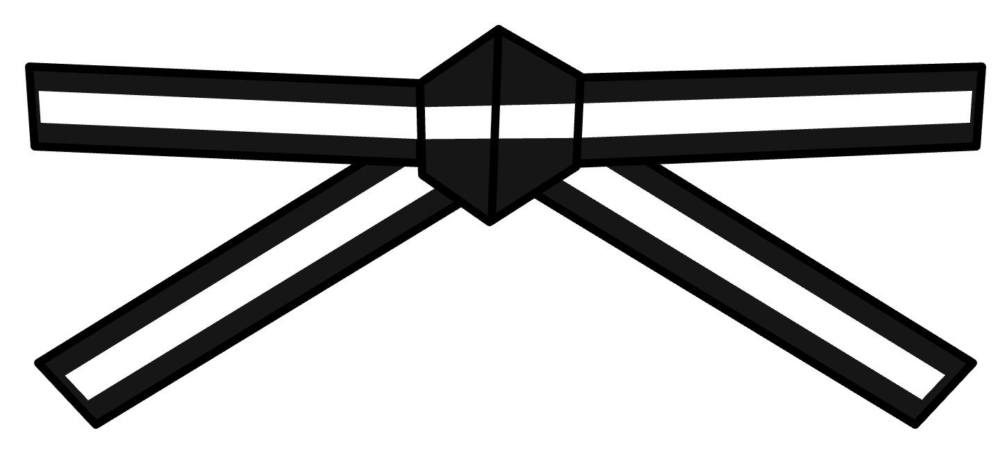 Black with White