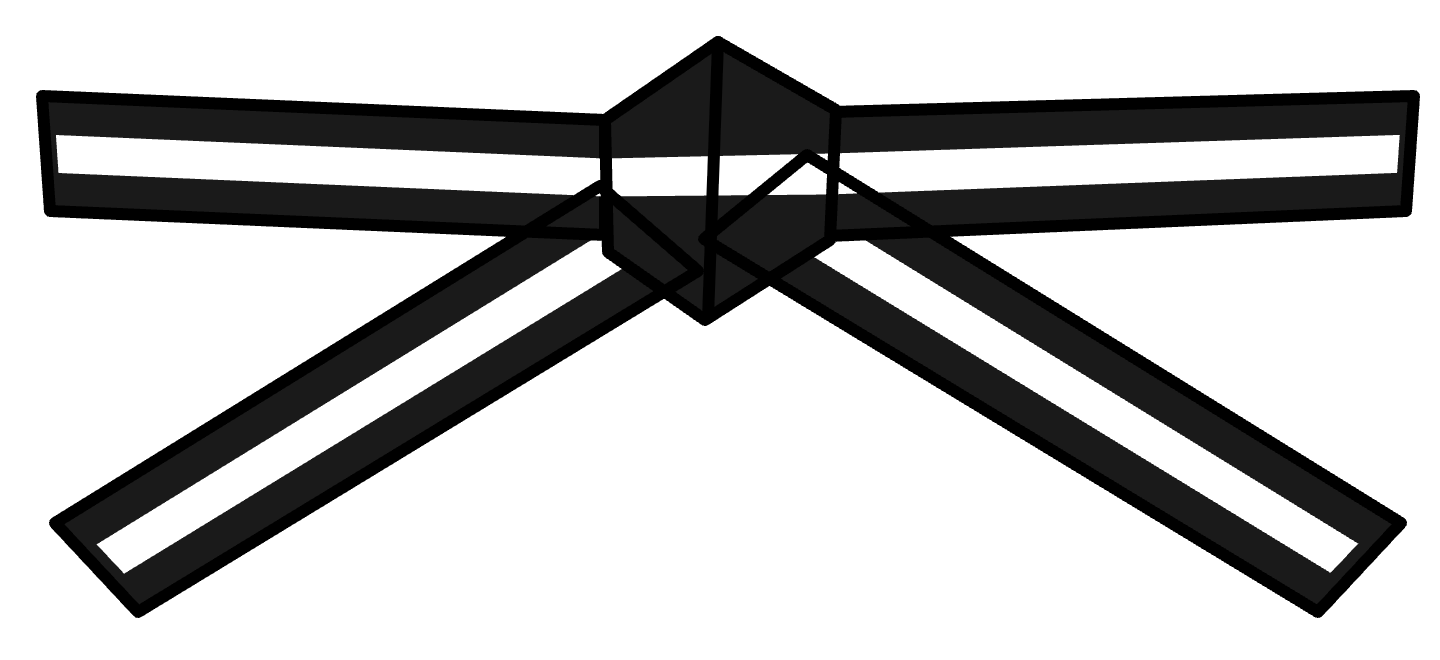 Black with White