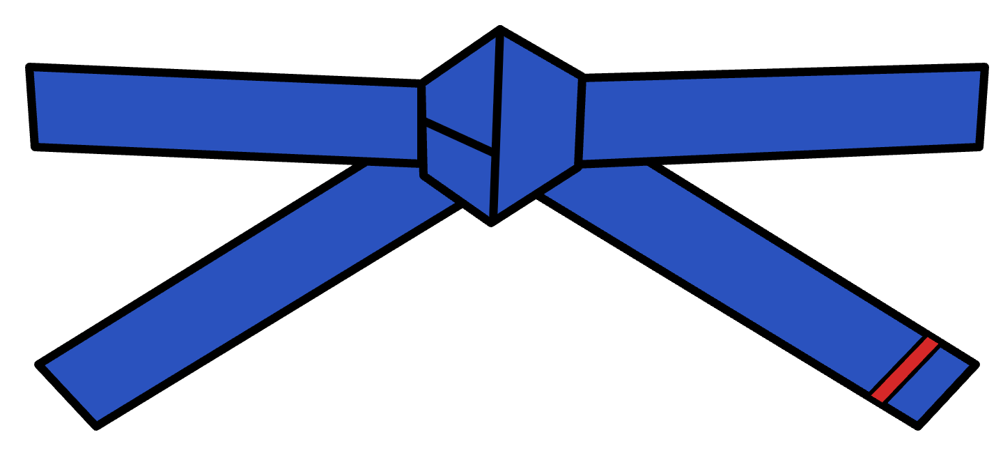 Blue with Red Tip – 3rd Kup (급)