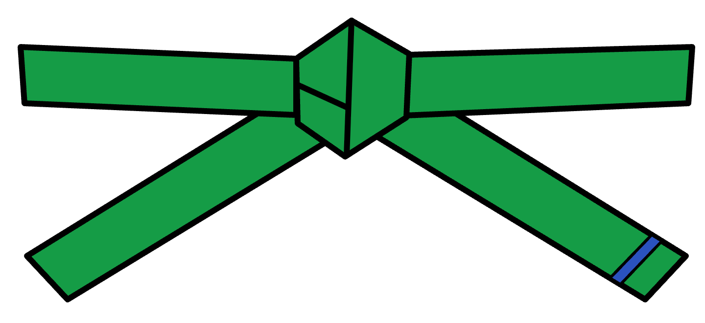 Green with Blue Tip – 5th Kup (급)
