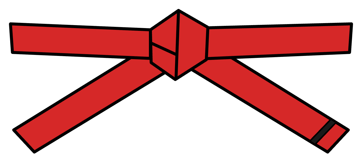 Red with Black Tip – 1st Kup (급)