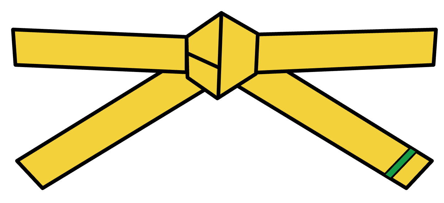 Yellow with Green Tip – 7th Kup (급)