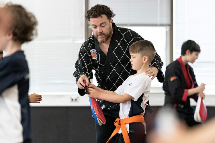 Kids class board breaking